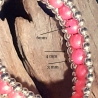Kinder-Armband rosa & silbern Handarbeit Kinder-Schmuck elastisch