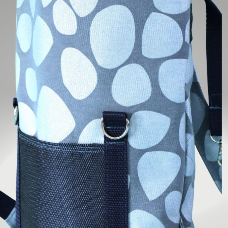 Rucksack/Rollrucksack/Roll Top/Damenrucksack/blau /Cityrucksack