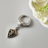 Mono Ohrring, Herrenohrring, Mittelalter, Fleur de Lis, Edelstahl