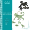 Baby Shower Savanne Tiere Set-Formen, fünf verschiedene Varianten