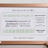 personalisiertes Geldgeschenk - Borading Pass - zur Rente