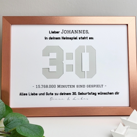 Personalisiertes Geldgeschenk zum Geburtstag - Motiv Heimspiel