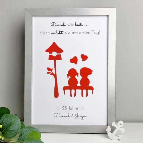 personalisiertes Geldgeschenk zum Jubiläum - Damals wie heute