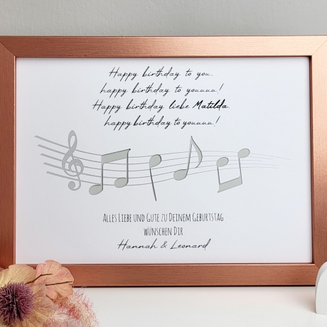 Personalisiertes Geldgeschenk zum Geburtstag - Geburtstagslied