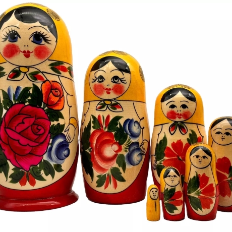 7-er Matroschka Semenova klassisch, 21 cm, # DZ 620