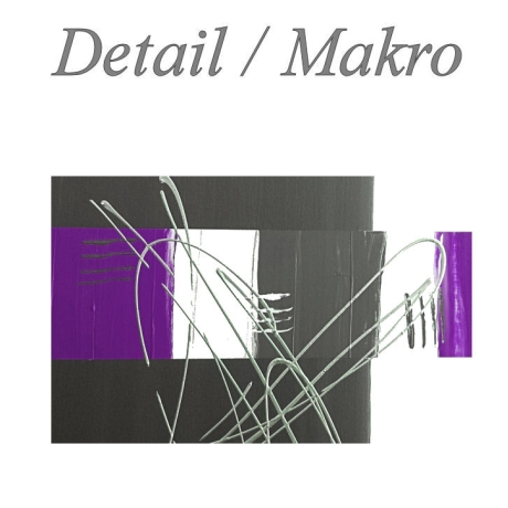 MK1 Art Bild Leinwand Abstrakt Kunst Malerei Acrylbild lila grau