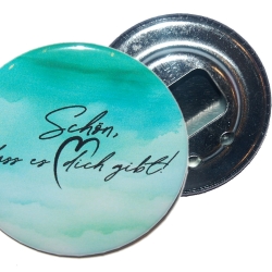 Liebesspruch Flaschenöffner 59 mm Metall Liebe