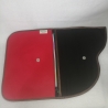 Handtasche Oversized Clutch grün rot Unikat Satin Upcycling 