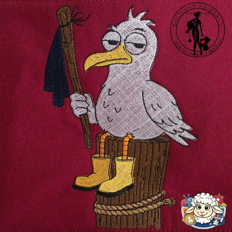 Enno die Möwe - Stickdatei bei Michis Textilatelier