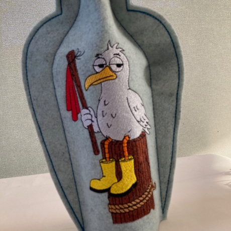 Enno die Möwe - Stickdatei bei Michis Textilatelier
