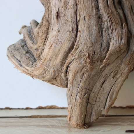 Treibholz Schwemmholz Driftwood 1 knorrige  Skulptur  28 cm 