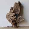 Treibholz Schwemmholz Driftwood 1 knorrige  Skulptur  28 cm 
