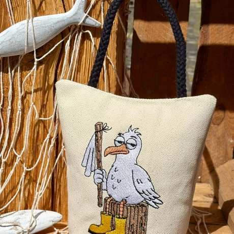 Enno die Möwe - Stickdatei bei Michis Textilatelier