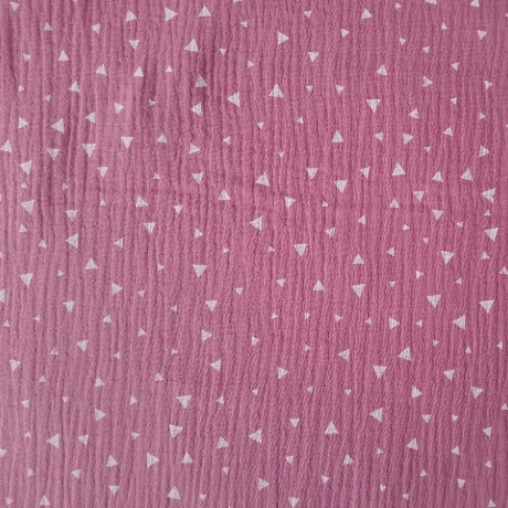 Musselin Dreiecke pink (gedämpfter Ton)
