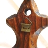 Vintage Holzlöffellicht Wanddekoration aus den 70er Jahren