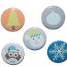 Magnetset Weihnachten Kühlschrankmagnet Größe 50mm rund 5 Stück