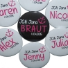 Buttons JGA Set groß 50mm 10 Stück personalisiert Anker