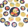Adventskalenderzahlen Buttons Zahl Adventskalender 24 Set Emoji