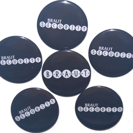 Buttons JGA Set Junggesellenabschied groß 50mm 10 Stück Dots