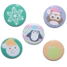 Magnetset Weihnachten Kühlschrankmagnet Größe 50mm rund 5 Stück