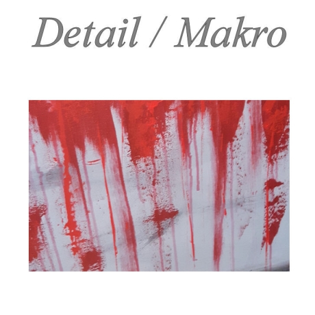 MK1 Art Bild Leinwand Abstrakt Kunst Malerei Acrylbild rot 3D