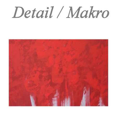 MK1 Art Bild Leinwand Abstrakt Kunst Malerei Acrylbild rot 3D