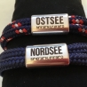 „Ostsee oder Nordsee?“ Segelseil-Armband mit Gravur