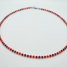 Kette Rot Kristalle  (766)