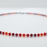 Kette Rot Kristalle  (766)