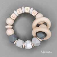 Baby - Greifring, personalisiert mit Namen