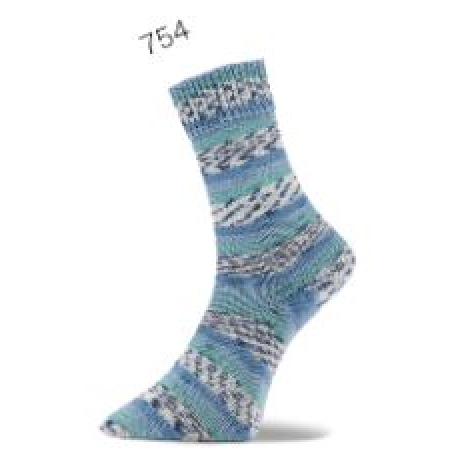 Pro Lana Brasil, 4-fädige Sockenwolle, Farbe 754
