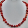 Kette Polaris Rot große Perlen Polariskette Perlenkette (764)
