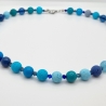 Kette Polariskette Perlen Blau (765)