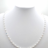 Kette Perlen Weiß Perlenkette Pearls und Kristalle (767)