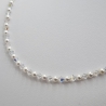 Kette Perlen Weiß Perlenkette Pearls und Kristalle (767)