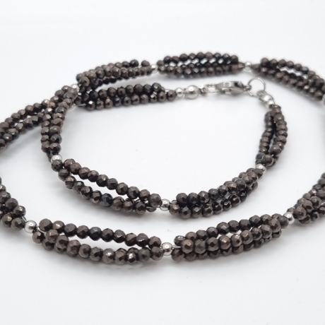Kette Collier Spinell Perlenkette Spinellkette (776)