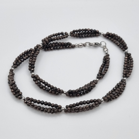 Kette Collier Spinell Perlenkette Spinellkette (776)