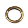 Rundkarabiner altmessing 24 mm 16 mm Karabinerring Schlüsselring