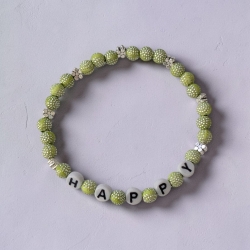 Perlenarmband HAPPY