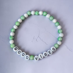 Perlenarmband Good Vibes