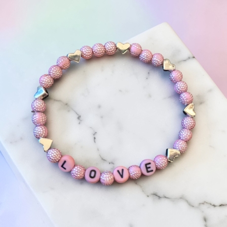 Perlenarmband LOVE