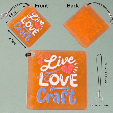 Anhänger Live, Love, Craft