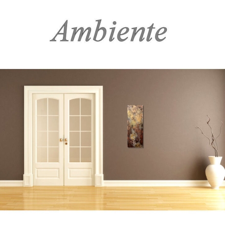 MK1 Art Bild Leinwand Abstrakt Kunst Malerei Acrylbild braun