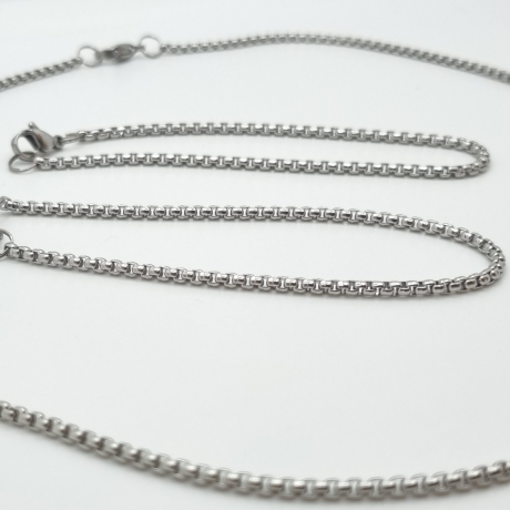 Set Edelstahl Kette und 2 Armbänder (794)