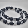 Kette Polaris Schwarz / Weiß Zebra gestreift Polariskette (795)