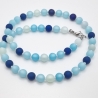 Kette Polariskette Perlen Blau (798)