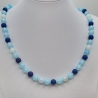 Kette Polariskette Perlen Blau (798)