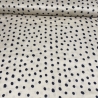 Meterware Musselin Glatt bemustert Dots Beige