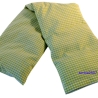 Wärmekissen 7 Kammer Raps 60x15 cm mit Inlett & Bezug grün weiß
