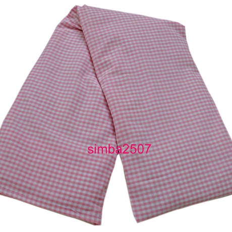 Wärmekissen 7 Kammer Raps 60x15 cm mit Inlett & Bezug rosa weiß